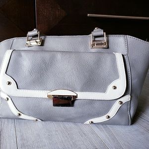 Grey and white Nila Anthony handbag